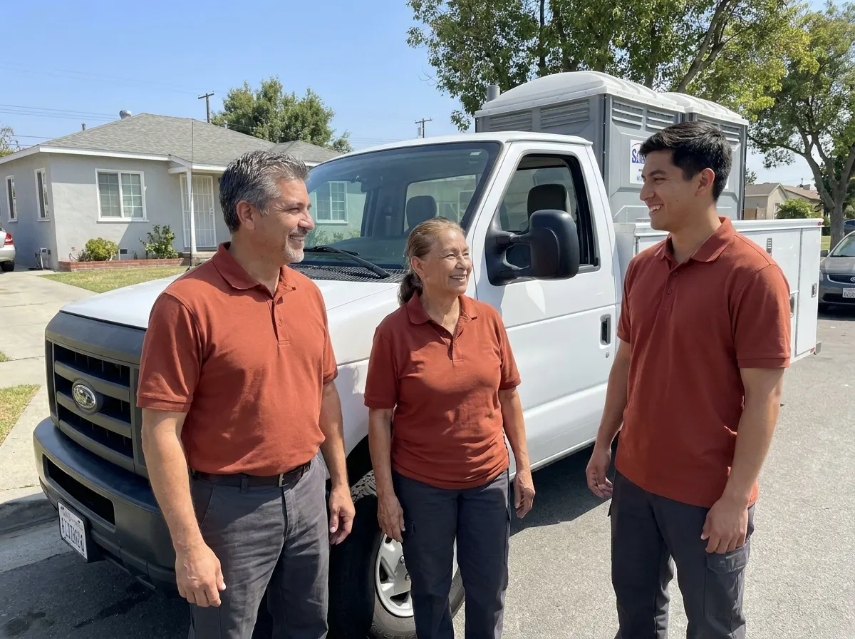 Worksite Portable Toilet Rentals portable toilet rentals team in Lynwood, CA